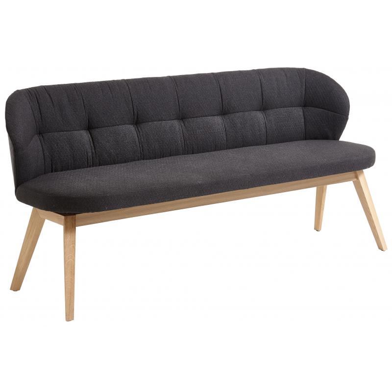 Runa Romy Bench In Fabric & Leather | Snell & Robins